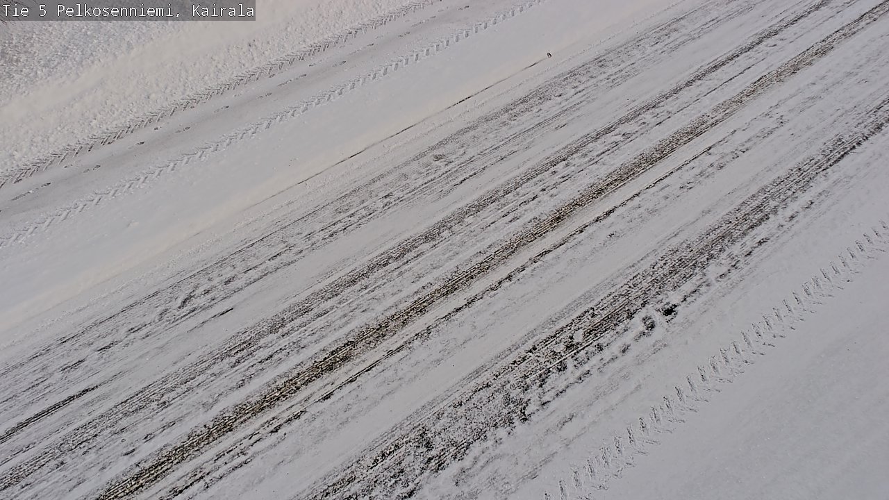 Weather Camera Image Road 5 Pelkosenniemi, Kairala, Pelkosenniemi, Lappi