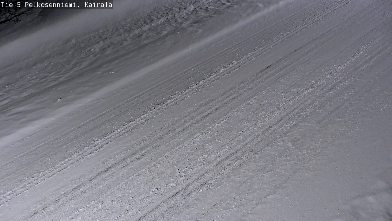 Weather Camera Image Road 5 Pelkosenniemi, Kairala, Pelkosenniemi, Lappi