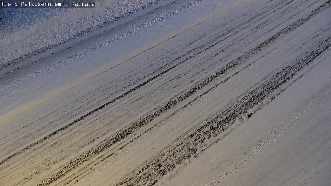 Weather Camera Image Road 5 Pelkosenniemi, Kairala, Pelkosenniemi, Lappi