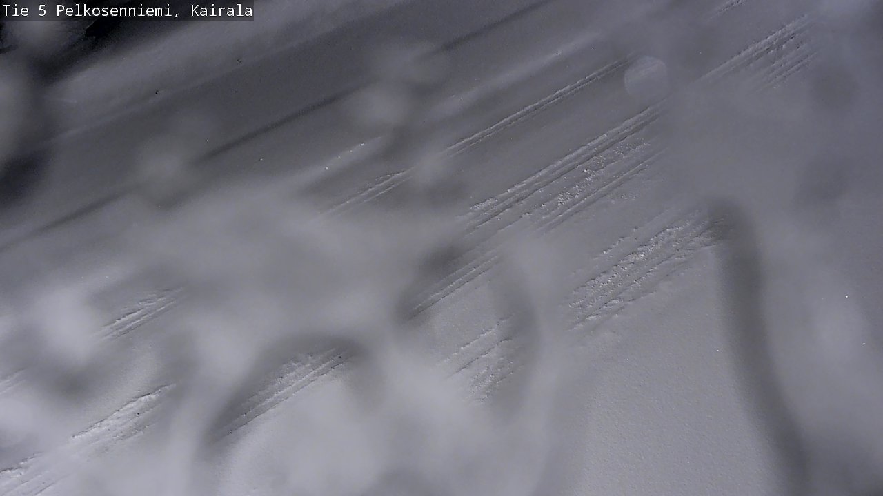 Weather Camera Image Road 5 Pelkosenniemi, Kairala, Pelkosenniemi, Lappi