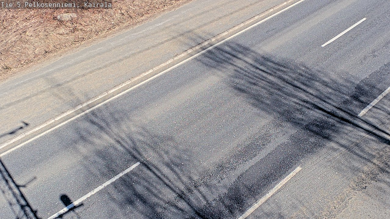 Weather Camera Image Väg 5 Pelkosenniemi, Kairala, Pelkosenniemi, Lappi