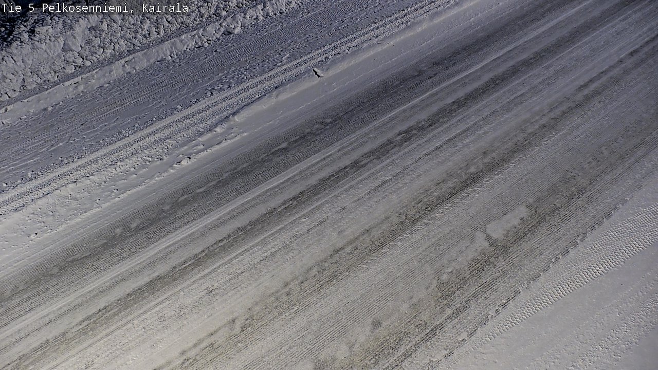 Weather Camera Image Road 5 Pelkosenniemi, Kairala, Pelkosenniemi, Lappi