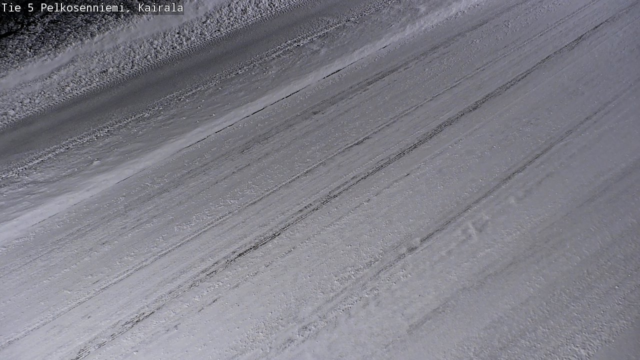 Weather Camera Image Road 5 Pelkosenniemi, Kairala, Pelkosenniemi, Lappi