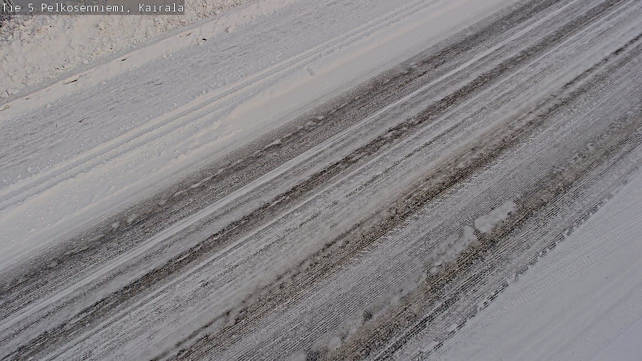 Weather Camera Image Road 5 Pelkosenniemi, Kairala, Pelkosenniemi, Lappi