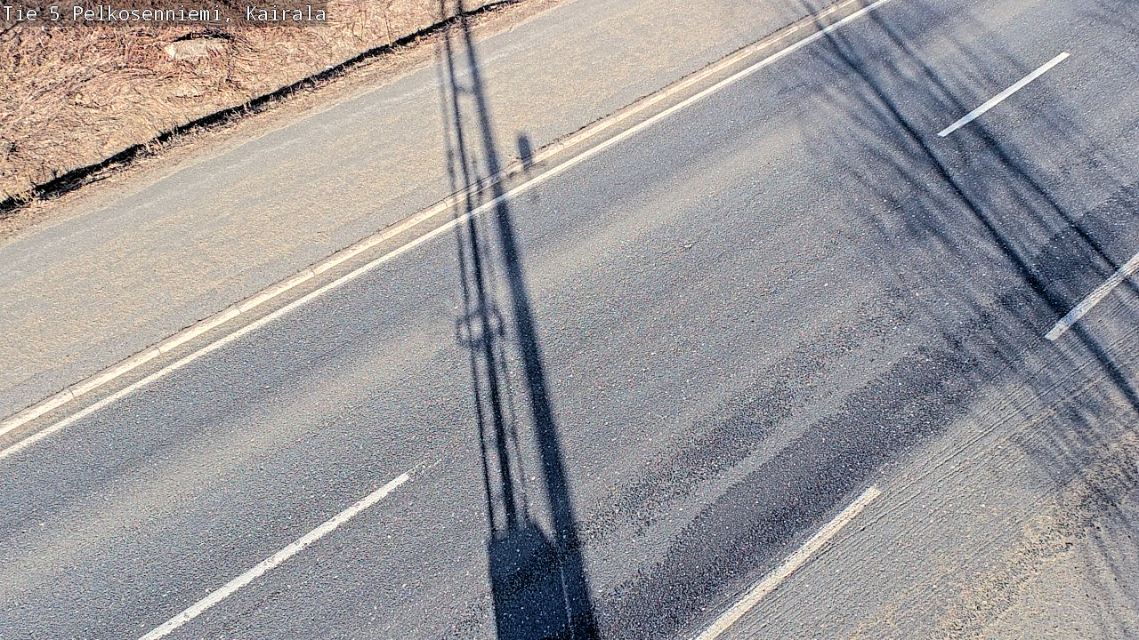 Weather Camera Image Väg 5 Pelkosenniemi, Kairala, Pelkosenniemi, Lappi