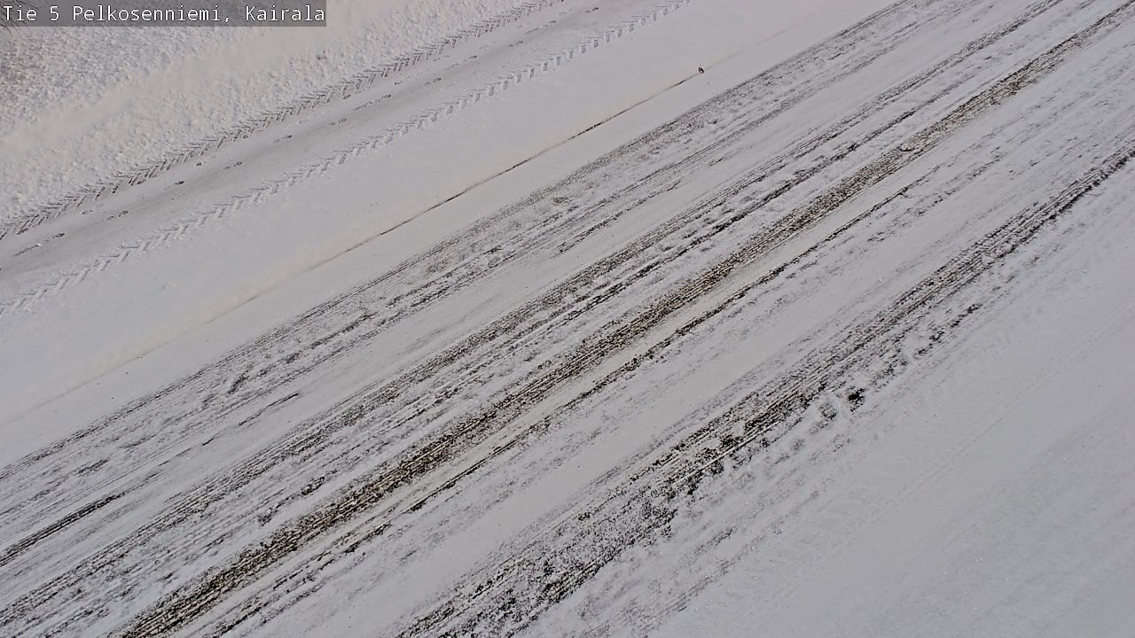 Weather Camera Image Road 5 Pelkosenniemi, Kairala, Pelkosenniemi, Lappi
