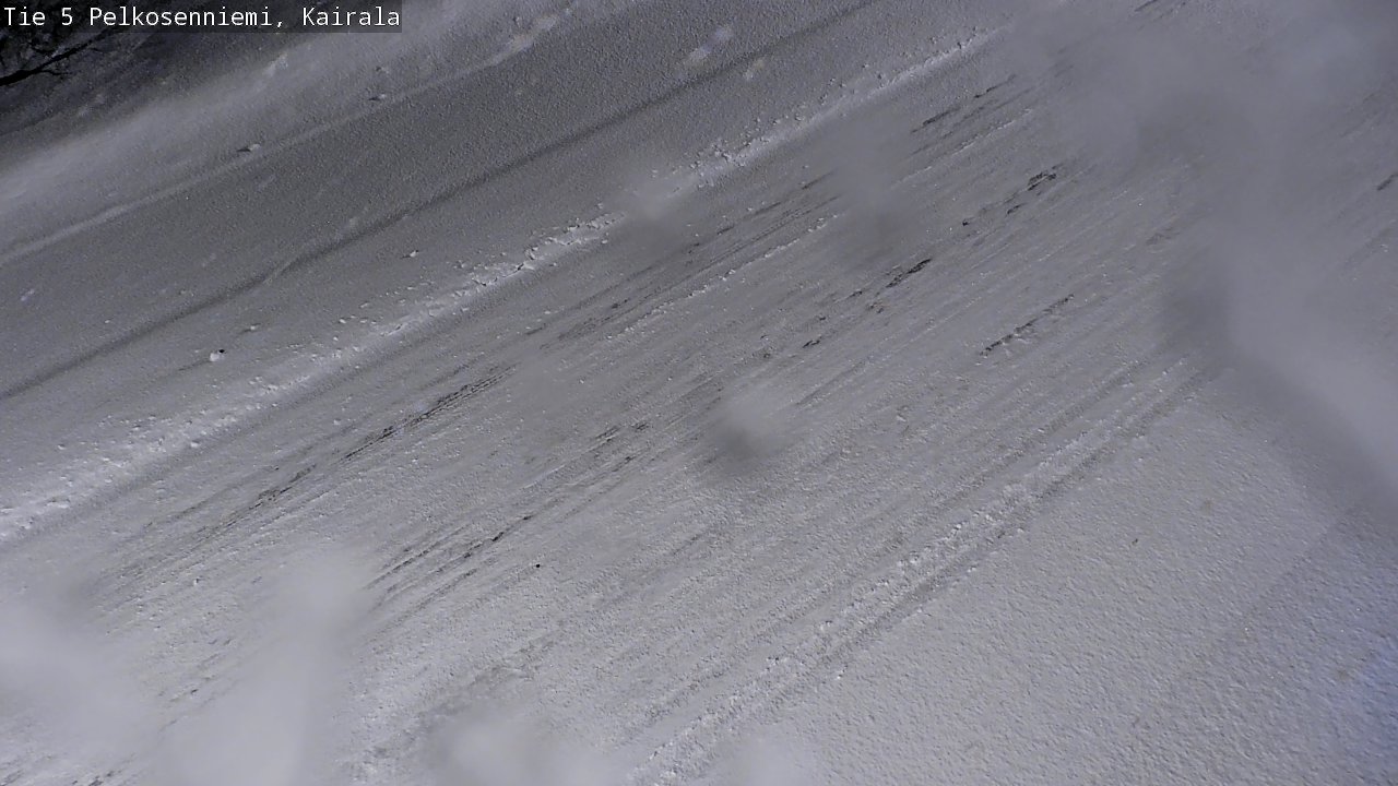 Weather Camera Image Road 5 Pelkosenniemi, Kairala, Pelkosenniemi, Lappi