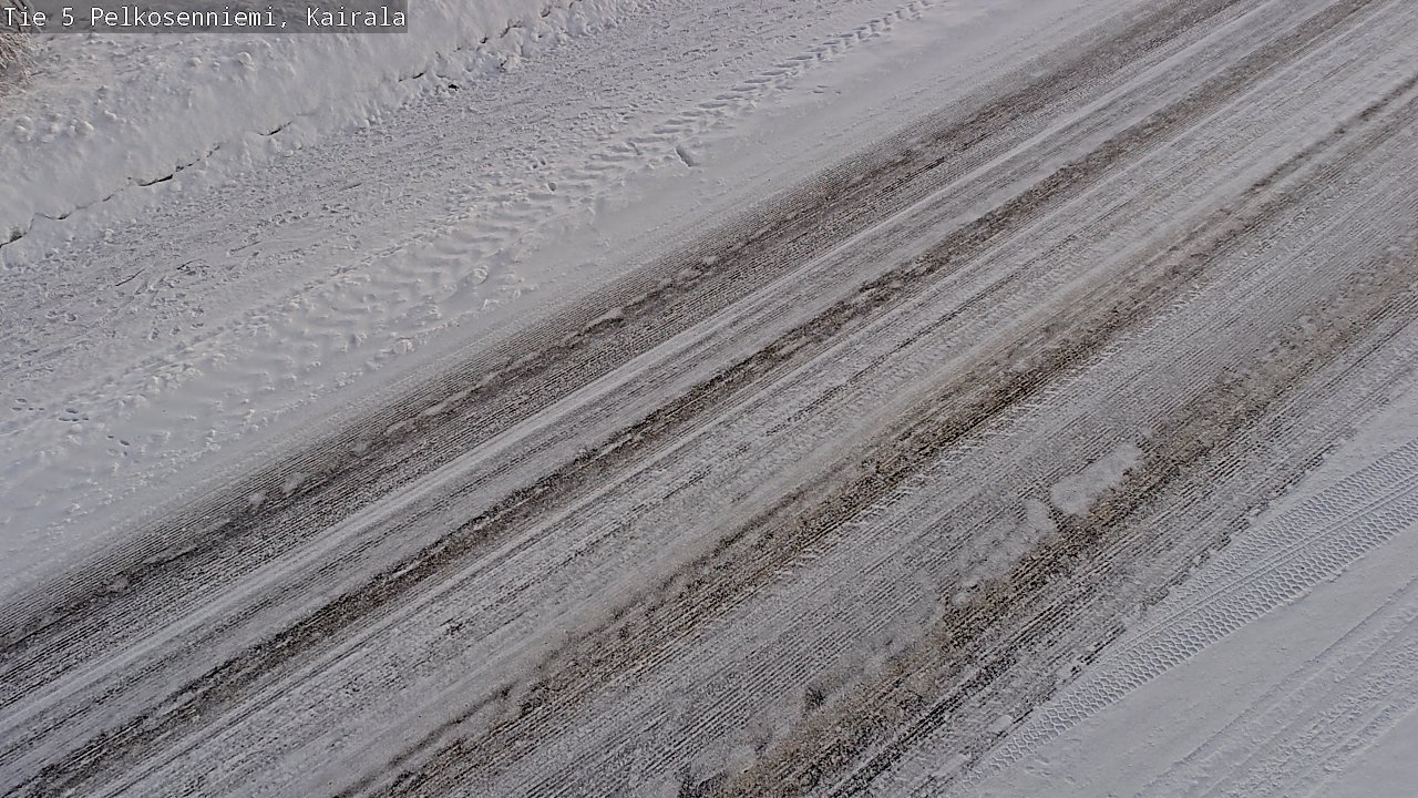Weather Camera Image Road 5 Pelkosenniemi, Kairala, Pelkosenniemi, Lappi