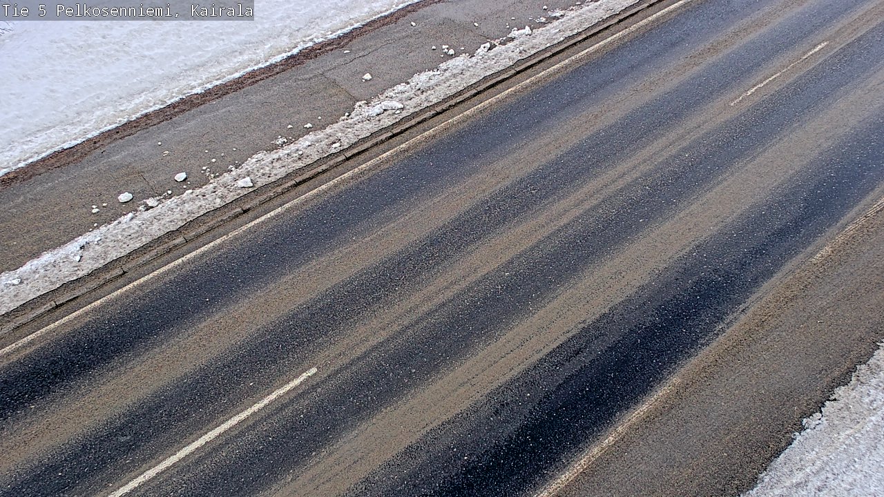 Weather Camera Image Road 5 Pelkosenniemi, Kairala, Pelkosenniemi, Lappi