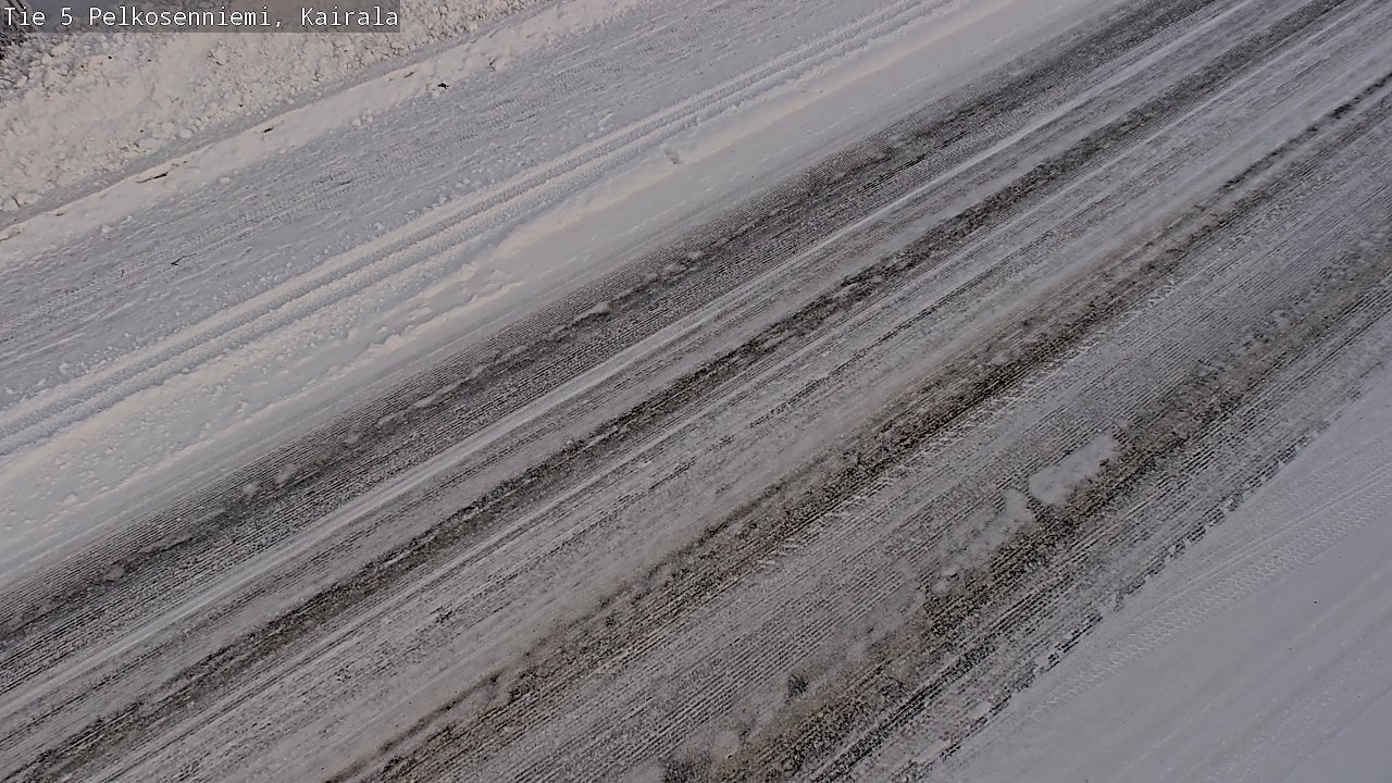 Weather Camera Image Road 5 Pelkosenniemi, Kairala, Pelkosenniemi, Lappi