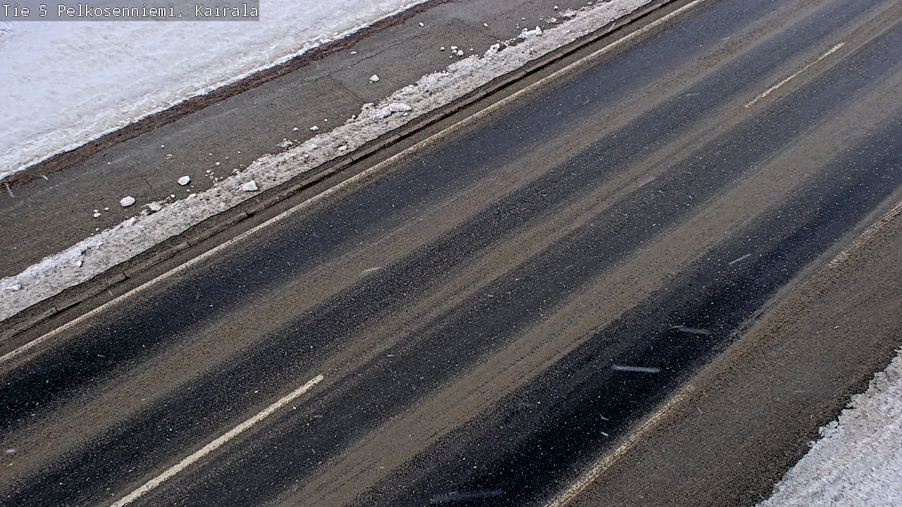 Weather Camera Image Road 5 Pelkosenniemi, Kairala, Pelkosenniemi, Lappi