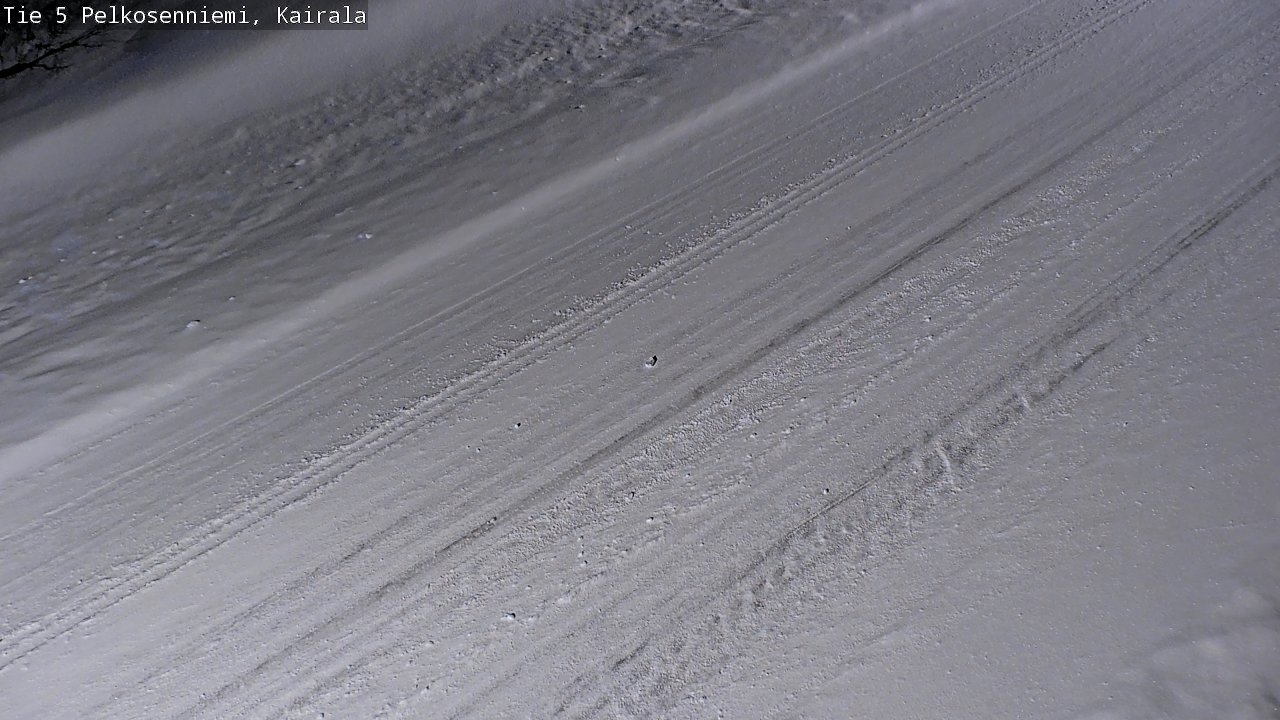 Weather Camera Image Road 5 Pelkosenniemi, Kairala, Pelkosenniemi, Lappi