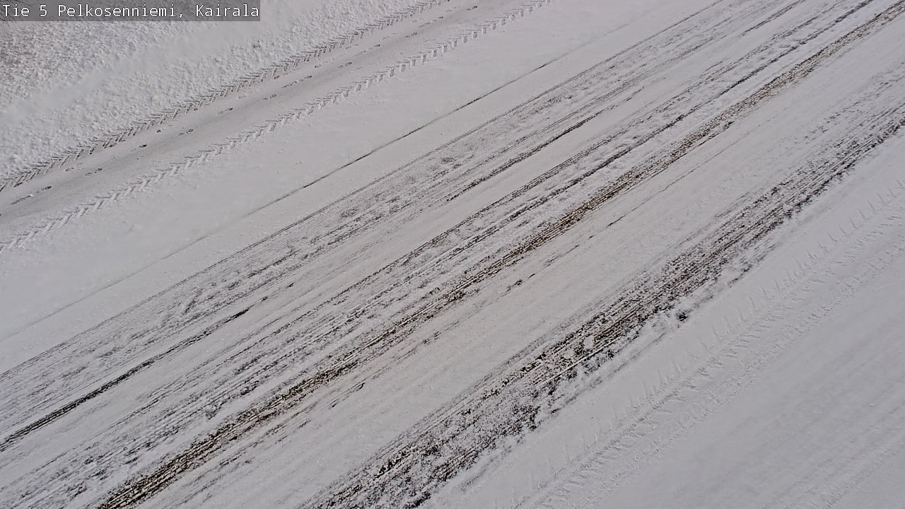 Weather Camera Image Road 5 Pelkosenniemi, Kairala, Pelkosenniemi, Lappi