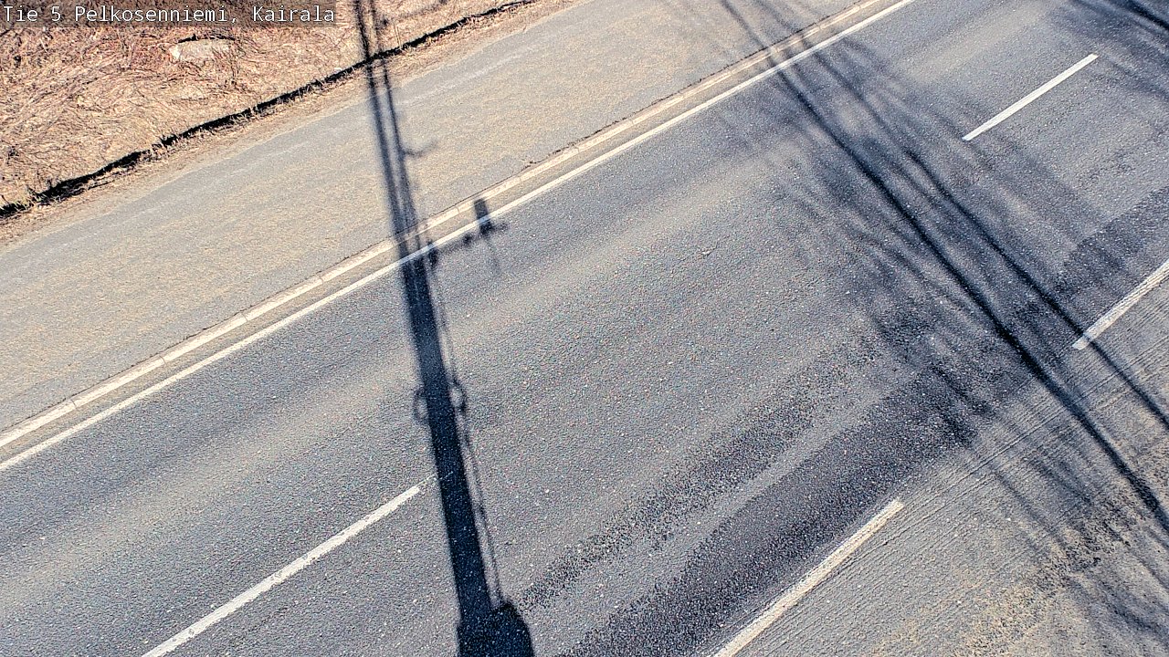 Weather Camera Image Väg 5 Pelkosenniemi, Kairala, Pelkosenniemi, Lappi