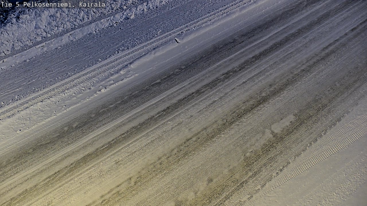 Weather Camera Image Road 5 Pelkosenniemi, Kairala, Pelkosenniemi, Lappi