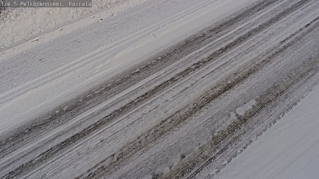 Weather Camera Image Road 5 Pelkosenniemi, Kairala, Pelkosenniemi, Lappi