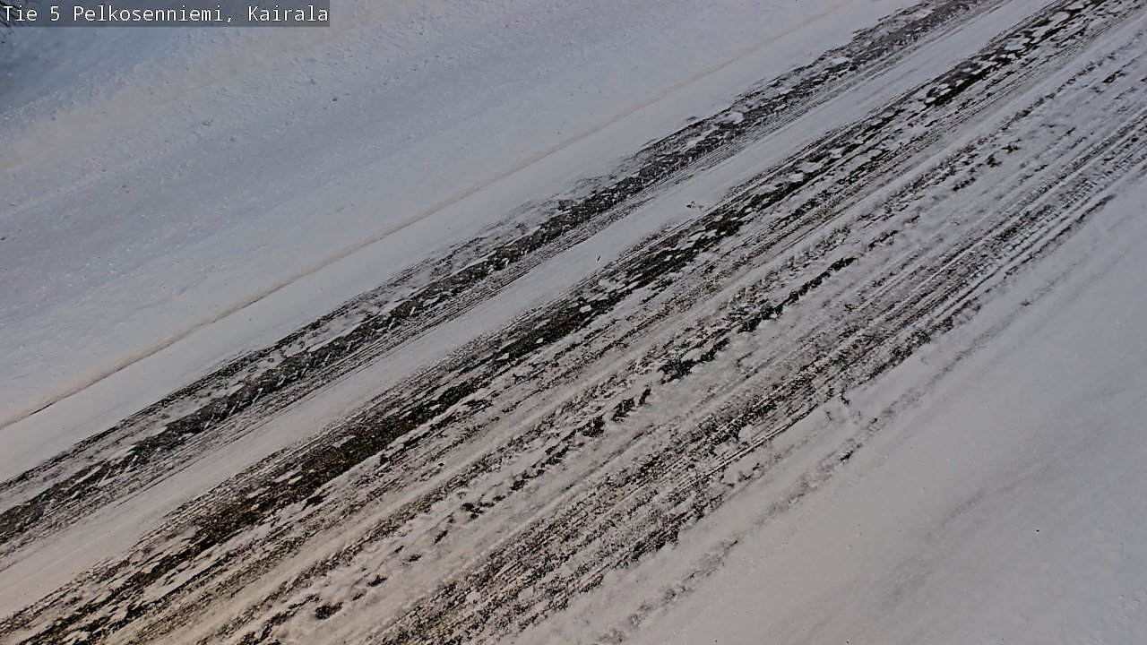 Weather Camera Image Road 5 Pelkosenniemi, Kairala, Pelkosenniemi, Lappi