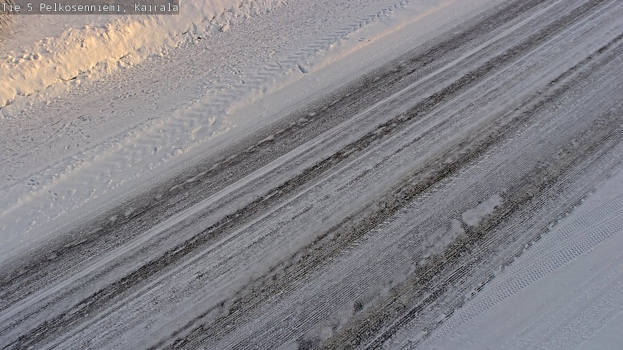 Weather Camera Image Road 5 Pelkosenniemi, Kairala, Pelkosenniemi, Lappi