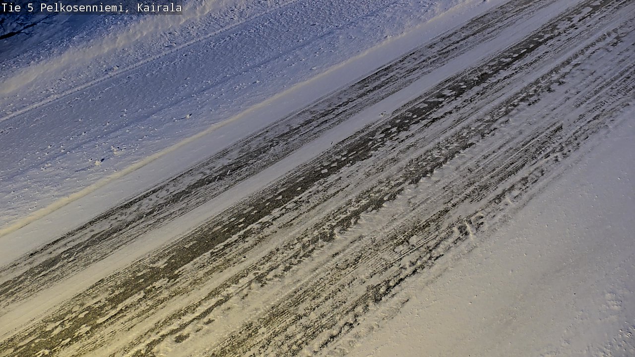 Weather Camera Image Road 5 Pelkosenniemi, Kairala, Pelkosenniemi, Lappi