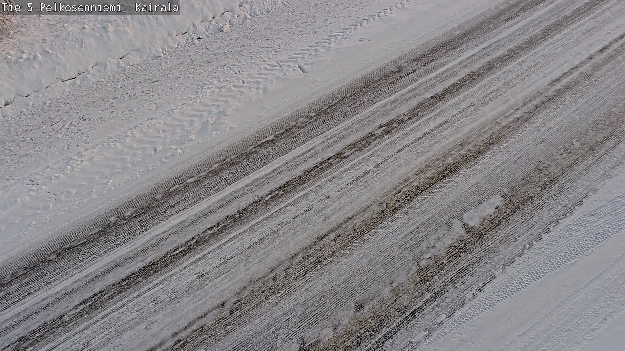 Weather Camera Image Road 5 Pelkosenniemi, Kairala, Pelkosenniemi, Lappi