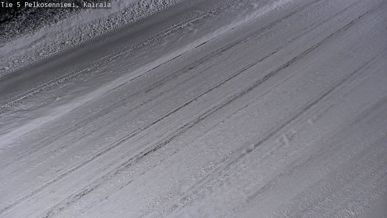 Weather Camera Image Road 5 Pelkosenniemi, Kairala, Pelkosenniemi, Lappi