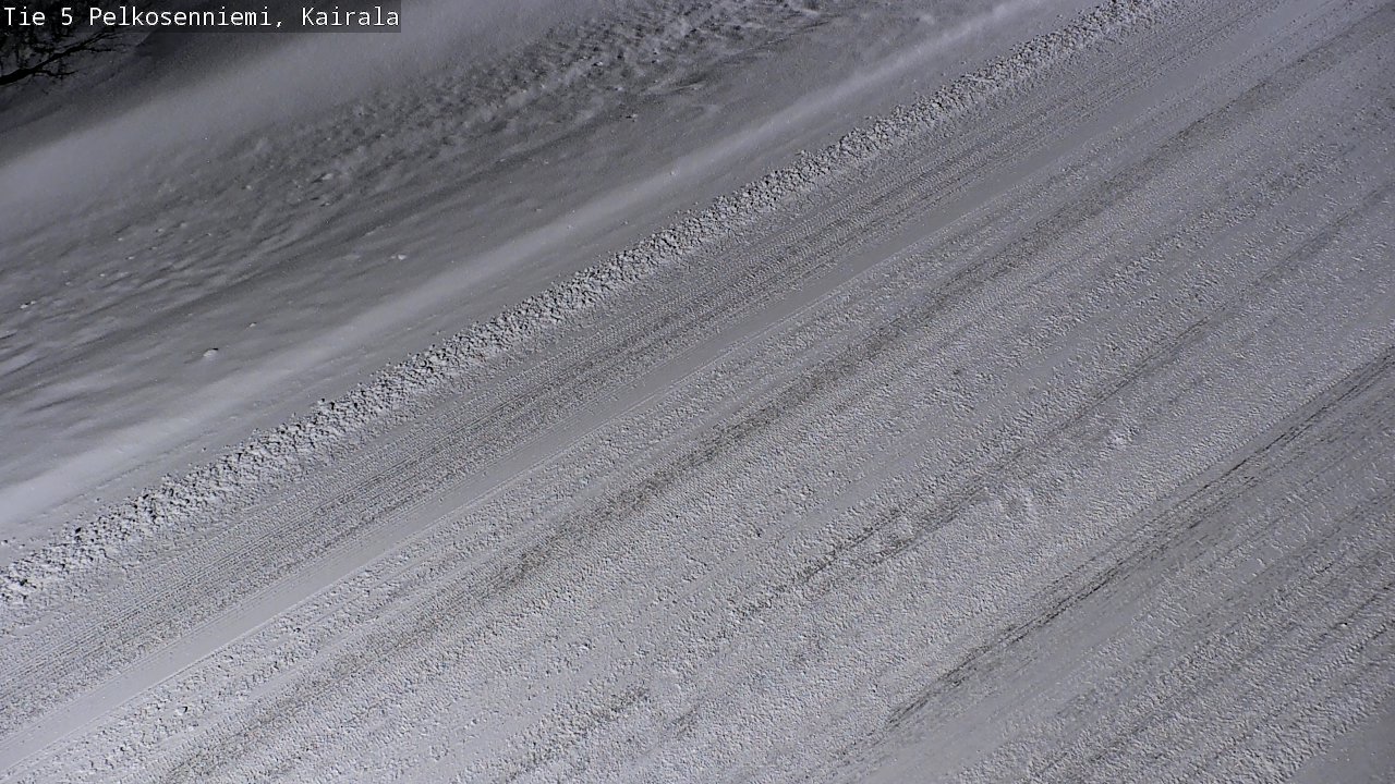 Weather Camera Image Road 5 Pelkosenniemi, Kairala, Pelkosenniemi, Lappi