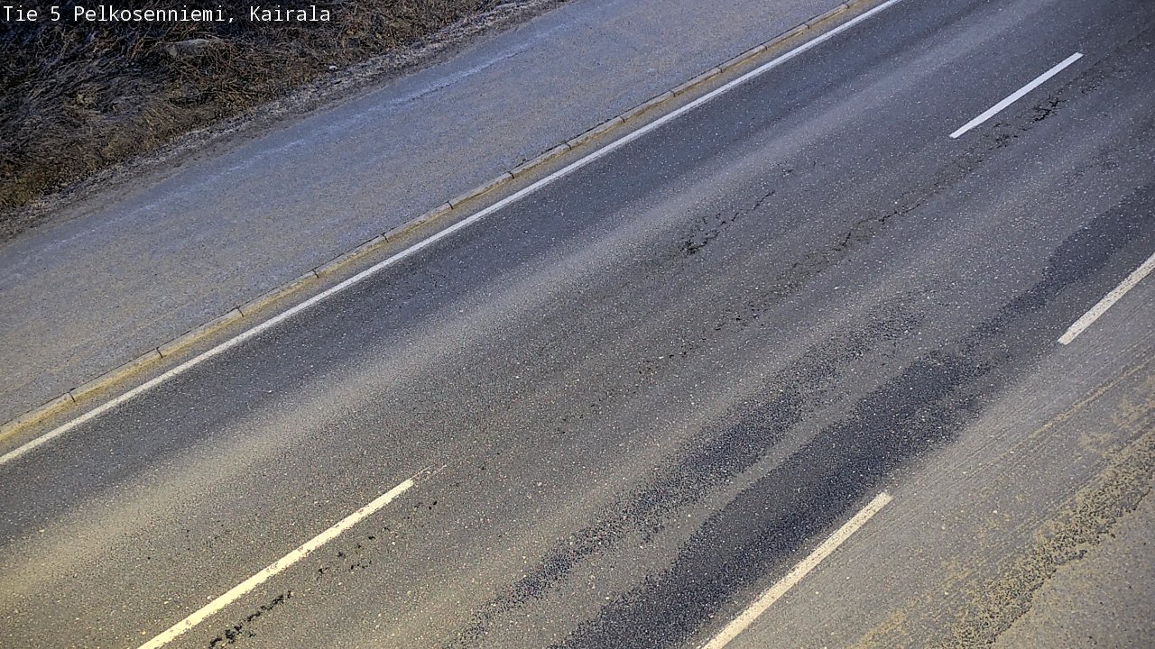 Weather Camera Image Väg 5 Pelkosenniemi, Kairala, Pelkosenniemi, Lappi