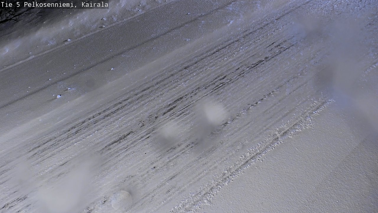 Weather Camera Image Road 5 Pelkosenniemi, Kairala, Pelkosenniemi, Lappi