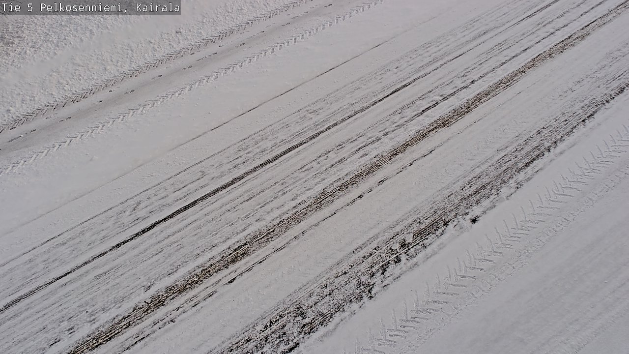 Weather Camera Image Road 5 Pelkosenniemi, Kairala, Pelkosenniemi, Lappi