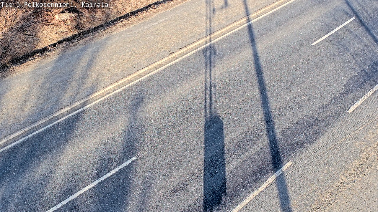 Weather Camera Image Väg 5 Pelkosenniemi, Kairala, Pelkosenniemi, Lappi