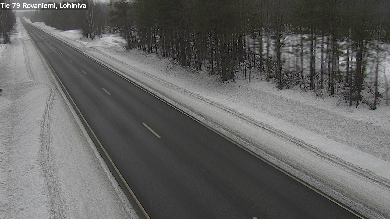 Weather Camera Image Road 79 Rovaniemi Lohiniva, Rovaniemi, Lappi