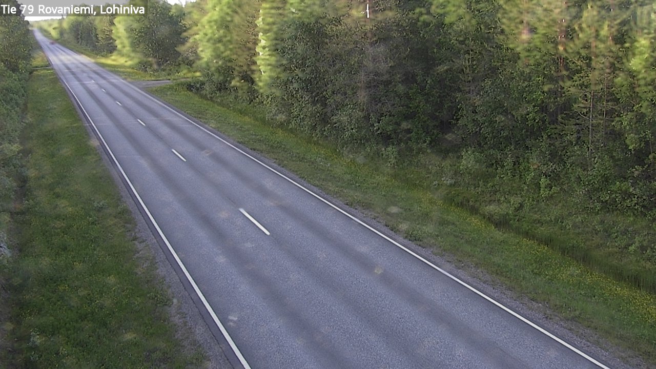 Weather Camera Image Väg 79 Rovaniemi Lohiniva, Rovaniemi, Lappi