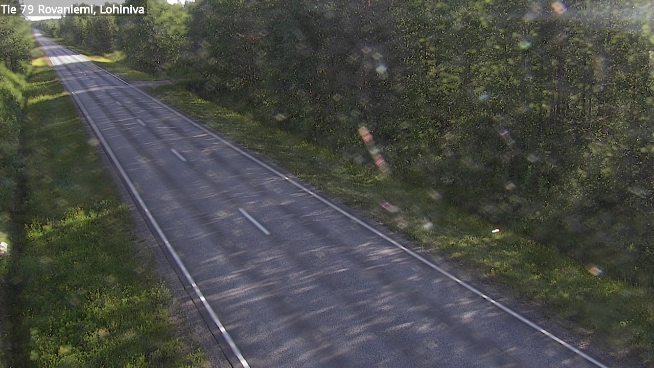 Weather Camera Image Väg 79 Rovaniemi Lohiniva, Rovaniemi, Lappi