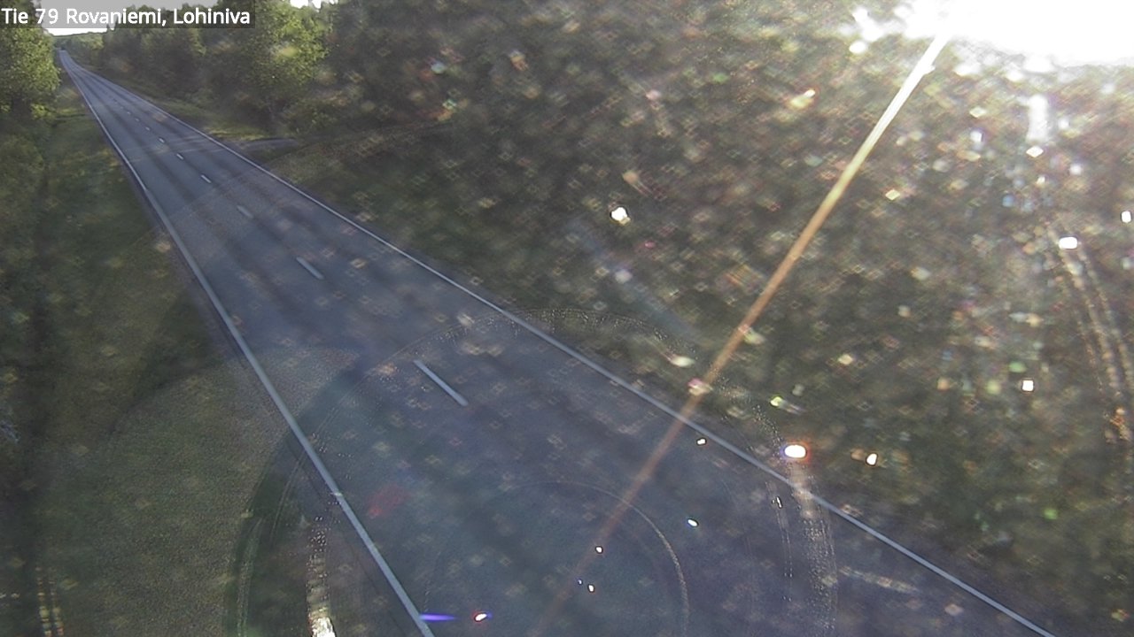 Weather Camera Image Väg 79 Rovaniemi Lohiniva, Rovaniemi, Lappi