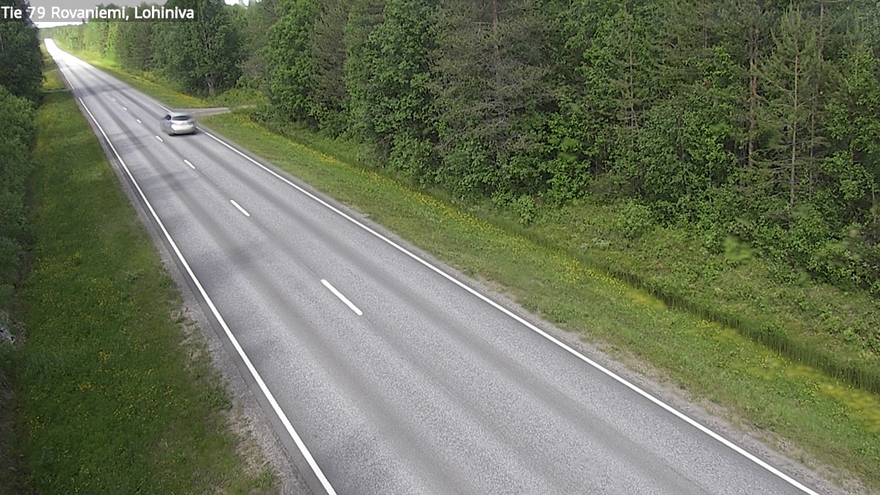 Weather Camera Image Väg 79 Rovaniemi Lohiniva, Rovaniemi, Lappi