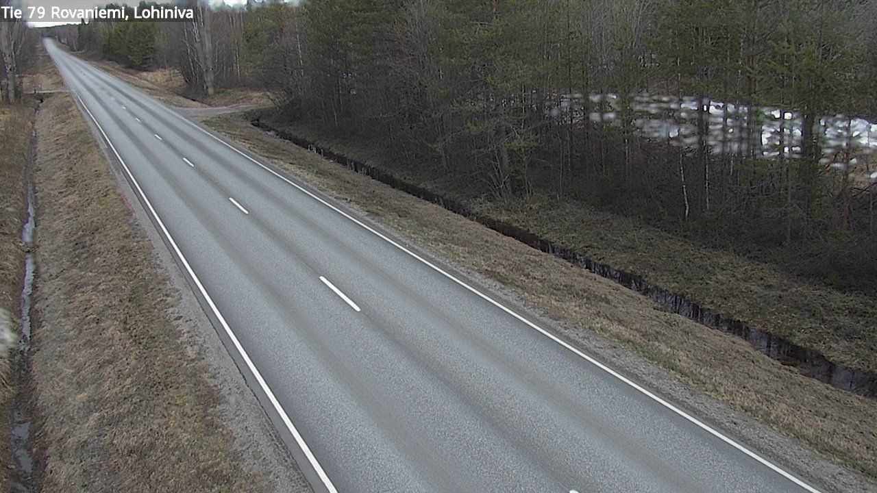 Weather Camera Image Road 79 Rovaniemi Lohiniva, Rovaniemi, Lappi