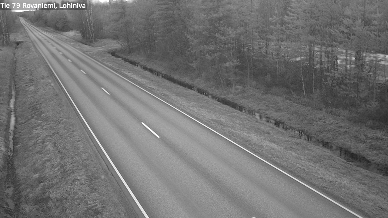 Weather Camera Image Väg 79 Rovaniemi Lohiniva, Rovaniemi, Lappi