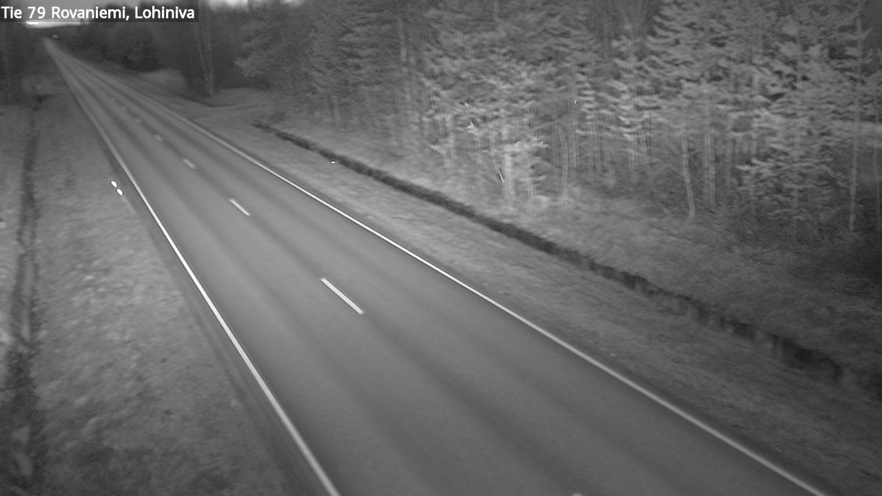Weather Camera Image Road 79 Rovaniemi Lohiniva, Rovaniemi, Lappi