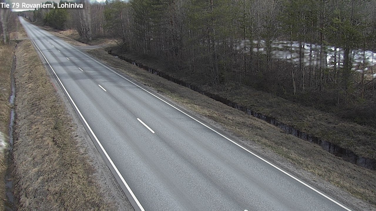 Weather Camera Image Road 79 Rovaniemi Lohiniva, Rovaniemi, Lappi