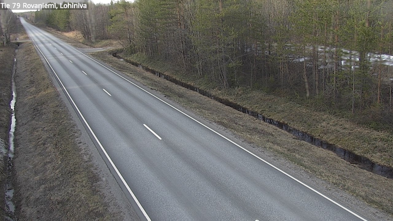 Weather Camera Image Road 79 Rovaniemi Lohiniva, Rovaniemi, Lappi