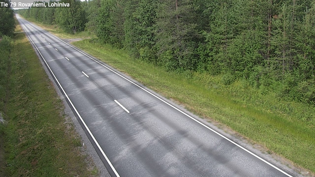 Weather Camera Image Väg 79 Rovaniemi Lohiniva, Rovaniemi, Lappi