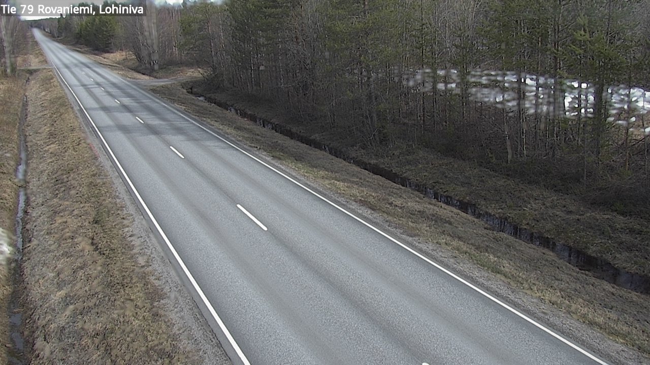 Weather Camera Image Road 79 Rovaniemi Lohiniva, Rovaniemi, Lappi