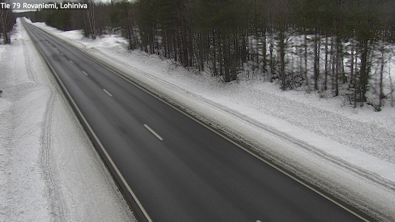 Weather Camera Image Väg 79 Rovaniemi Lohiniva, Rovaniemi, Lappi