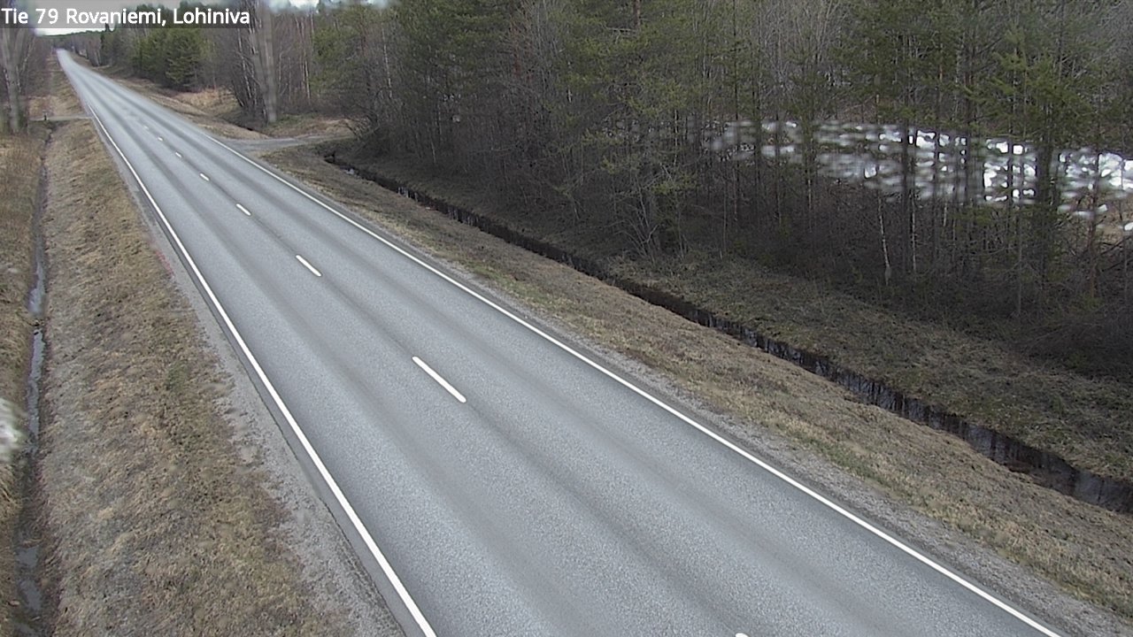 Weather Camera Image Road 79 Rovaniemi Lohiniva, Rovaniemi, Lappi