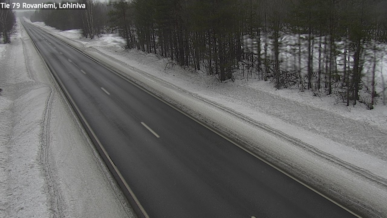 Weather Camera Image Road 79 Rovaniemi Lohiniva, Rovaniemi, Lappi