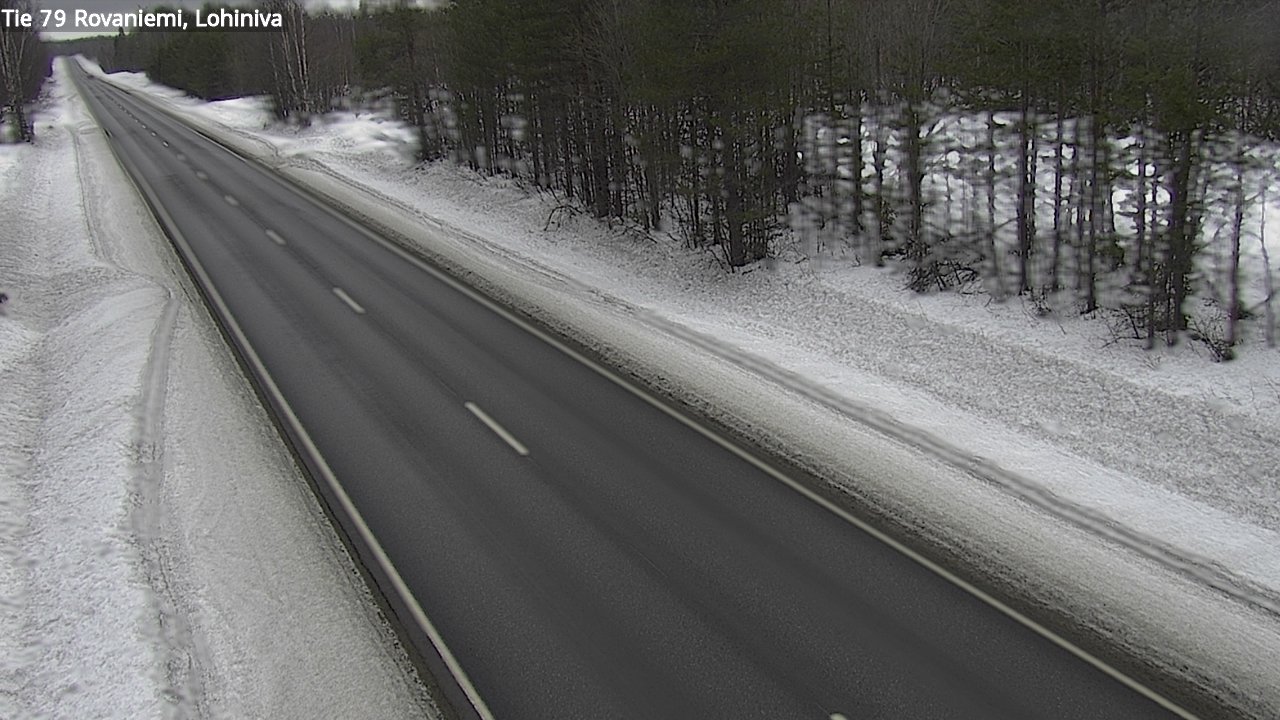 Weather Camera Image Väg 79 Rovaniemi Lohiniva, Rovaniemi, Lappi