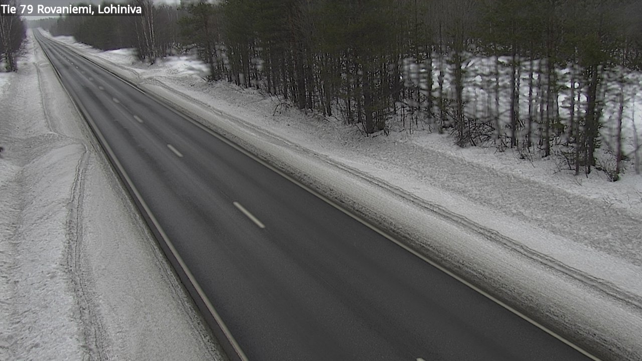 Weather Camera Image Road 79 Rovaniemi Lohiniva, Rovaniemi, Lappi