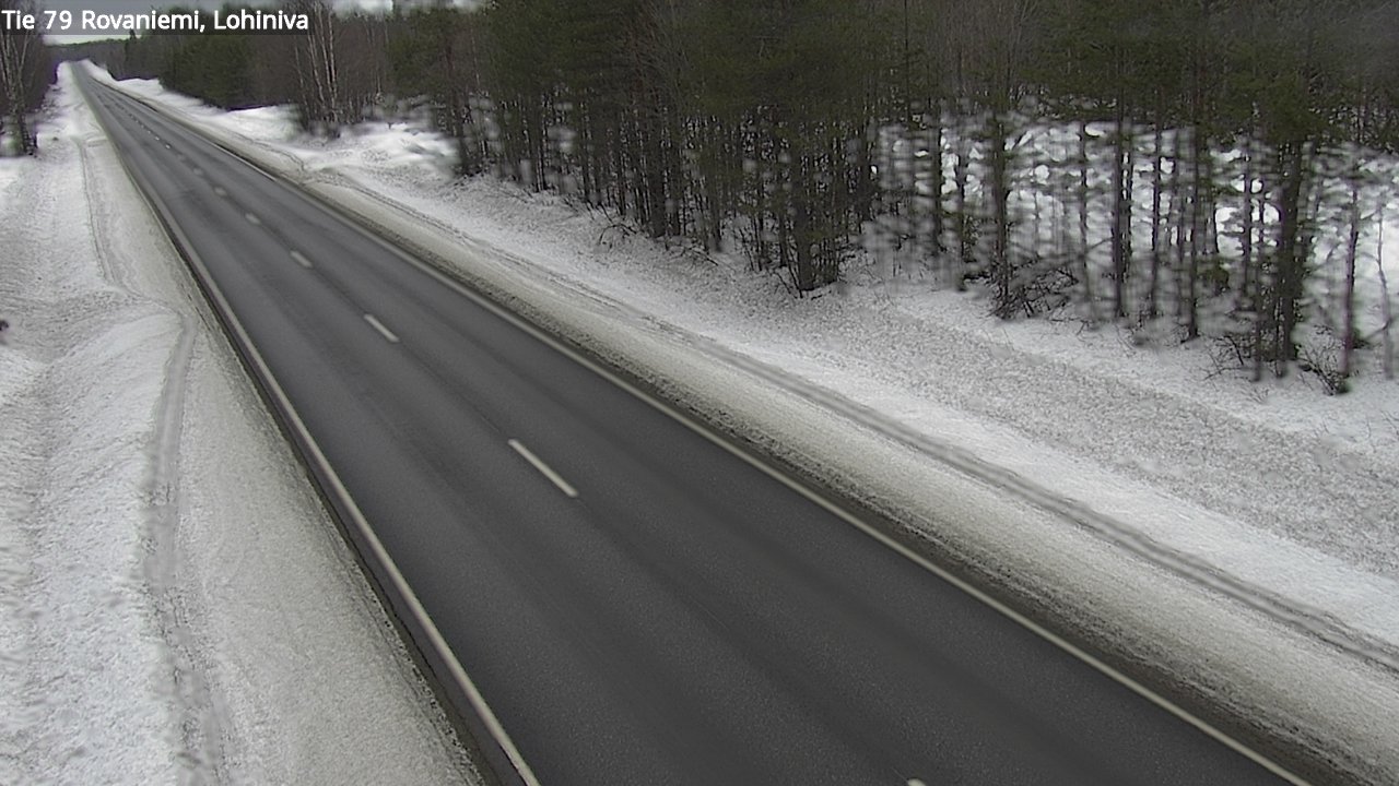 Weather Camera Image Väg 79 Rovaniemi Lohiniva, Rovaniemi, Lappi