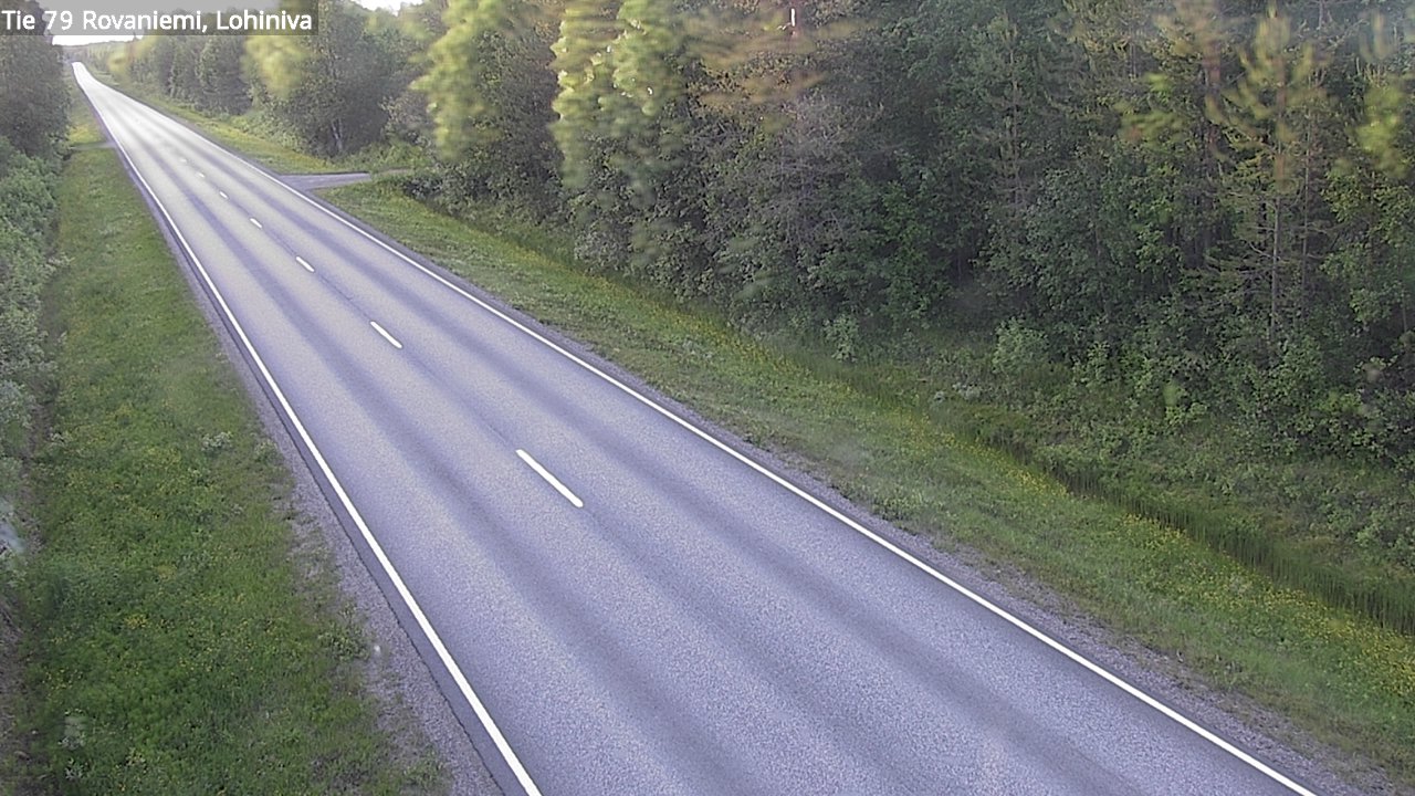 Weather Camera Image Väg 79 Rovaniemi Lohiniva, Rovaniemi, Lappi