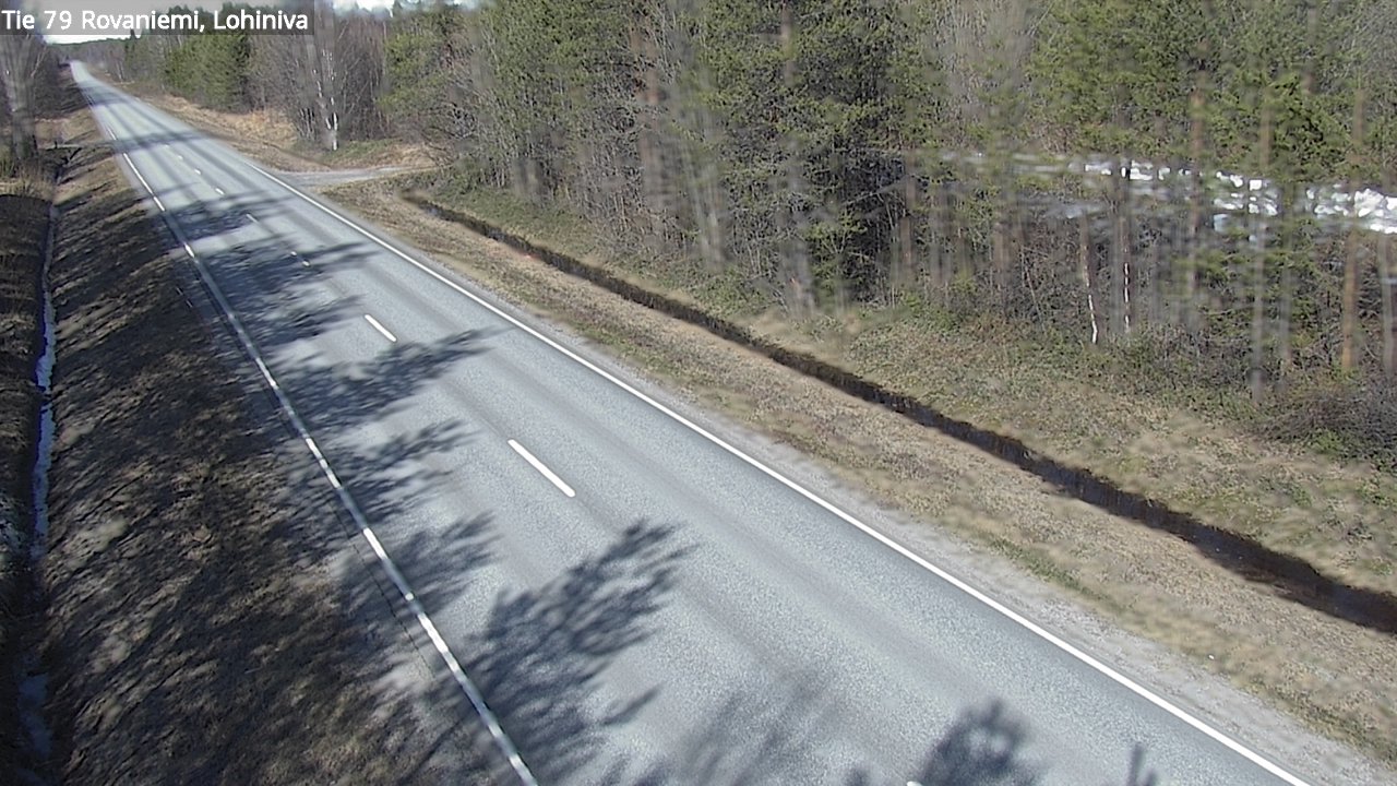 Weather Camera Image Road 79 Rovaniemi Lohiniva, Rovaniemi, Lappi
